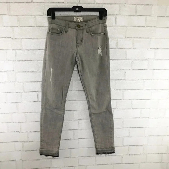 Current/Elliott Stiletto Dillon Gray Skinny Jeans Women's Waist Size 24 - Picture 1 of 8